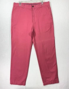Brooks Brothers Pants Mens 33x30 Pink Clark Straight Chino Golf Preppy American - Picture 1 of 12