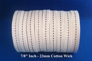 23mm - 7/8″ Inch Oil Lamp Wick FREE Shipping Worldwide FREE Burner Cleaner - Picture 1 of 7