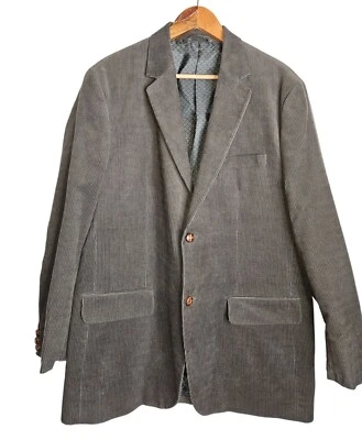 Tasso Elba Corduroy Elbow Patch Lined Refined Sportcoat Jacket Men L 42-44 - Image 1 of 4