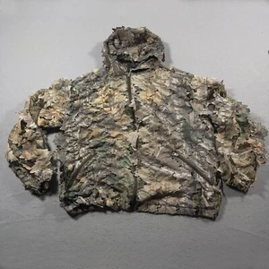 Cabela’s Leafy 3D Camo Jacket Men XL Realtree Zipper Hood Lightweight Hunting - Picture 1 of 9