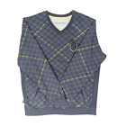 Nike Lebron James V-Neck Sweater Pullover Size XXL Argyle Diamond WITNESS CREST
