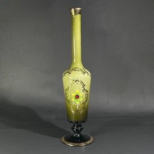 VTG 1966 Corsi Rosรฉ Empty Wine Bottle Bud Vase Murano Glass ITALY 14.75" - Picture 1 of 7