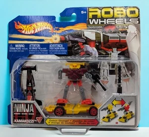 2002 Hot Wheels Robo Wheels Ninja Kamakozzi Negabotz Color Change NEW - Picture 1 of 7