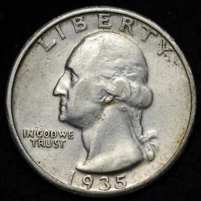1935-S Washington Silver Quarter AU E238 SCM - Image 1 of 2