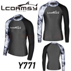 HERREN LANGARM RASH GUARD LONGSLEEVE UV SCHUTZ SHIRT BADEMODE SURFEN TAUCHEN 771