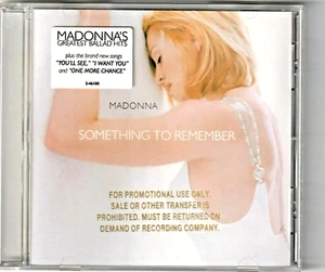 MADONNA CD Something To Remember USA PROMO Gold Embossed Sleeve 1995 MINT + Stkr - Bild 1 von 8