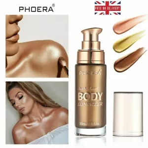 PHOERA BODY LUMINIZER BRONZER TAN GLOSS MAKEUP FACE SHIMMER MOISTURIZE UK - Picture 1 of 6