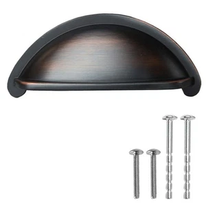 Oil Rubbed Bronze Kitchen Cabinet Pulls - 10 Pack of Kitchen Cabinet Hardware - Picture 1 of 8
