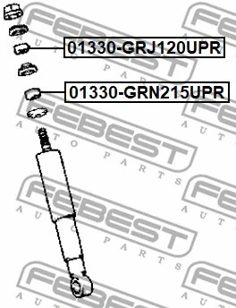 Amortecedor FEBEST 2003-2014 Toyota 4Runner Bush 01330-GRJ120UPR - Imagem 1 de 2