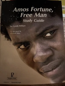 AMOS FORTUNE FREE MAN STUDY GUIDE By Carole Peltarri *Excellent Condition* - Picture 1 of 2