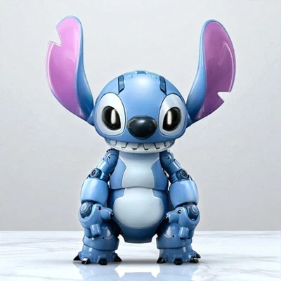 Figura Robot BLITZWAY CARBOTIX Stitch Disney 16cm Diecast Movible Limited Japón Foto 1 de 4