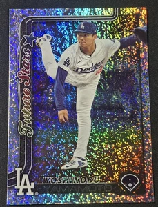 2025 Topps Series 1 Yoshinobu Yamamoto Sand Glitter Los Angeles Dodgers - Picture 1 of 2