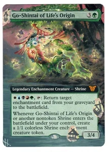 Go-Shintai of Life's Origin Altered Full Art MTG Magic Enchantment Shrine WUBRG - Picture 1 of 1