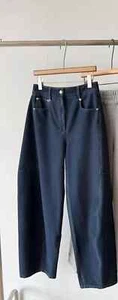 Jean Tibi Indigo Barre Denim Tejido Sid Talla 27 - Imagen 1 de 6
