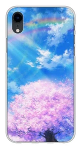 Coque en silicone imprimée compatible Apple iPhone XR Hanami - Photo 1 sur 3