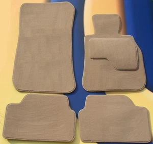 Car Mats Fit BMW 2 SERIES ACTIVE TOURER F45 2014 ON BEIGE CARPET 2 HOOK PADS - Picture 1 of 6