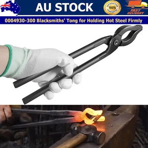 0004930-300 Blacksmiths' Tong Hammer Wolf's Jaw for Holding Hot Steel Firmly - Picture 1 of 8