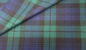 Black Watch Modern 16oz Heavy Weight British Wool Tartan Fabric - Picture 1 of 1