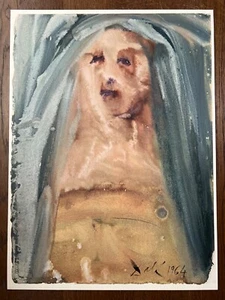 Salvador Dali Biblia Sacra "Faithful Mattathias" Bible Lithograph Plate Signed - Picture 1 of 6