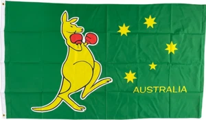 Boxing Roo Flag LARGE Kangaroo Australia Flag 150 x 90cm - Picture 1 of 4