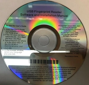 Software y manual de instalación del lector de huellas dactilares USB de Lenovo - Imagen 1 de 1