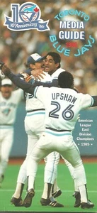 TORONTO BLUE JAYS ~ 1986 MEDIA GUIDE ~ KOMPLETT OHNE MARKIERUNGEN ~ AL EAST CHAMPIONS - Bild 1 von 1