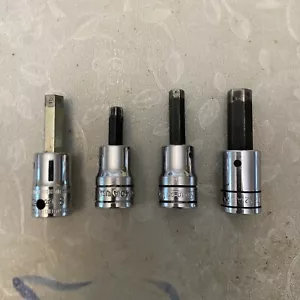 A Set Of Snap On 1/2 Drive Hex Allen Torx Bit - Picture 1 of 10