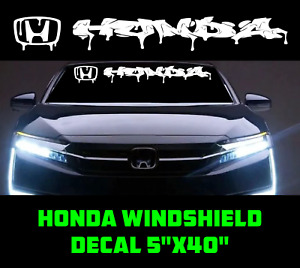 Graffiti custom CAR Windshield Decal Sticker Vinyl JDM Emblem Logo Sport turbo