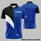 Custom Name Yamaha Logo Blue Black Racing Polo Shirt, S-5XL Free Shipping