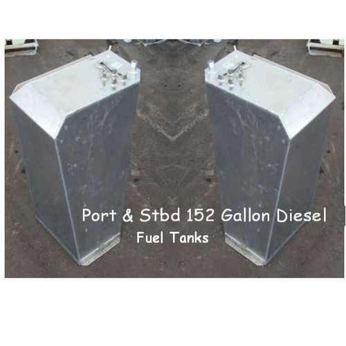 Coastline 152 Gallon Aluminum 52 X 37 X 24 Marine Boat Fuel / Gas Tank