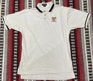Vtg Miller Beer Friends Of The Field Polo Shirt Adult Sz L Short Sleeve Gray - Picture 1 of 12