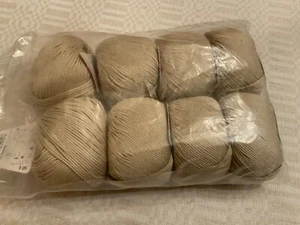 Hilo de tweed Stahl Wolle Hawaii 8x50gr bolas nuevo beige algodón Alemania - Imagen 1 de 7
