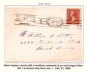 St Louis Worlds Fair Die 1 Louisiana Purchase 1903, Local Address - Picture 1 of 2