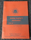 Vintage American Standard 1955 Plumbing Roughing-In Measurements Model PR-3