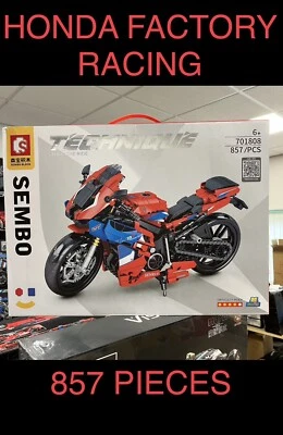 Honda Racing ⭐️BOXED⭐️By Sembo 857 Pieces - Image 1 of 4