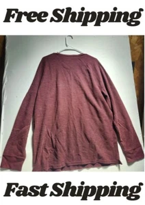 Banana Republic Sweater Adult L Red Crew Neck Long Sleeve Shirt Mens - Picture 1 of 5