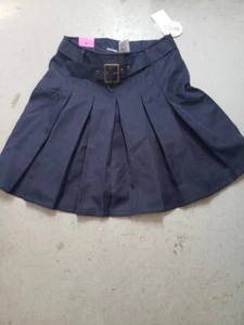French Toast Girls Uniform Front Pleated Skirt Navy Size 14 Adjustable - Picture 1 of 1