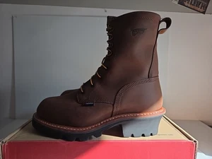 RED WING LoggerMax 9 In Steel Toe Leather Boot 4417 Size 8.5 D - Picture 1 of 12