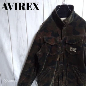 AVIREX Camouflage Blouson Jacket XL Width 59cm Length 72cm - Picture 1 of 10