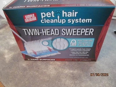 SOLUCIÓN SIMPLE BARREDORA DE PELO PARA MASCOTAS SISTEMA DE LIMPIEZA DOBLE CABEZAL PARA SUPERFICIES DURAS Foto 1 de 4