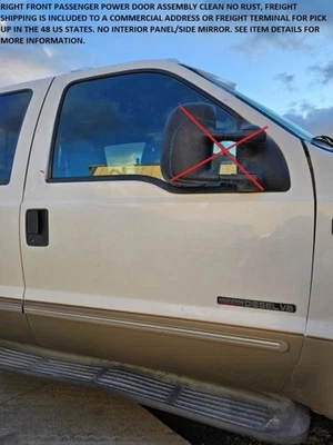 Puerta eléctrica delantera derecha Ford F250 Super Duty 99-07 BLANCO/DORADO SIN ÓXIDO ENVIADA Foto 1 de 4
