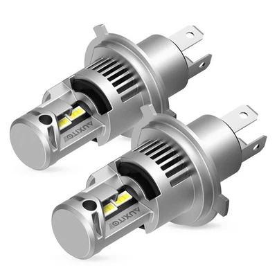 H4 Hi/Lo LED Headlight Bulbs Halogen Replace 6000K White 30000lm Plug&Play EAH - Image 1 of 4