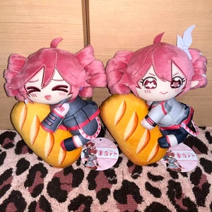 Set of 2 Kasane Teto plush toys and French bread plush toys with tags from Japan - Picture 1 of 4