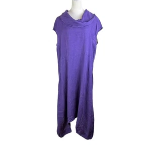 Bryn Walker M Atticus Purple Linen Cowl Neck Convertible Jumpsuit Midi Dress - Picture 1 of 14