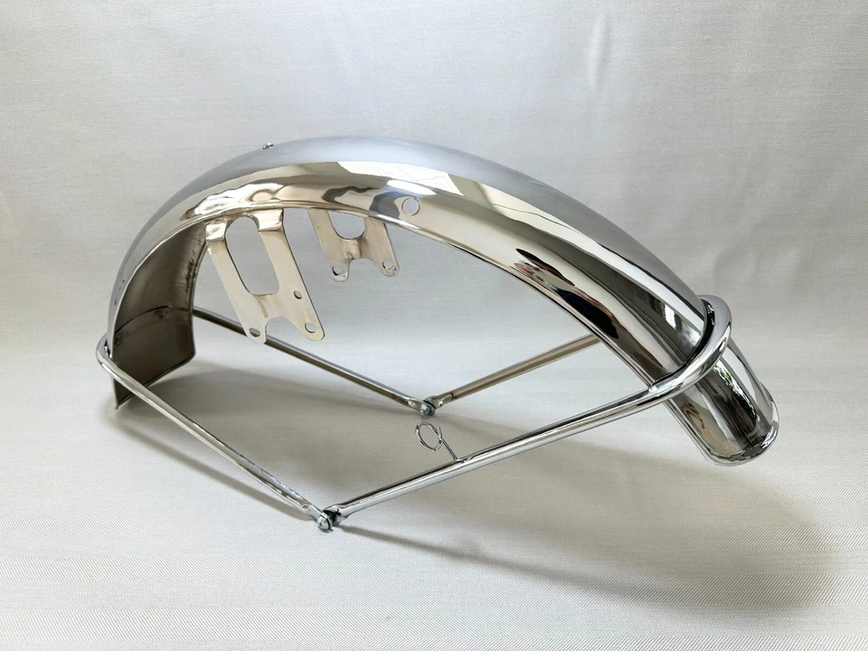 1976 GT750 GT 750 Lemans Mud Guard Front Fender New High Quality Steel Chrome. - Imagem 1 de 4
