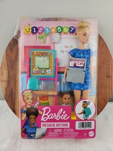 Barbie Teacher Doll (Blonde),Toddler Doll (Brunette) NEW w/ Minor Box Damage - Picture 1 of 11