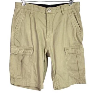 Volcom Cargo Shorts Mens 32 Beige Corpo Class VMighty Chino Walkshort Cotton - Picture 1 of 8