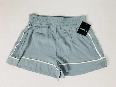 Pantalones Cortos Tejidos Forever 21 Para Mujer Nuevos con Etiquetas Gris Marfil Talla Pequeña Pull On  Foto 1 de 4