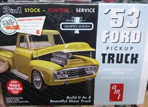 AMT 882 1953 FORD PICKUP TRUCK 3n1 McM KIT 1/25 kit fs - Picture 1 of 3