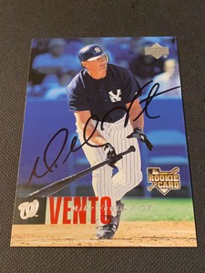 Mike Vento Signed 2006 Upper Deck UD Card Auto Nationals Autograph Baseball COA